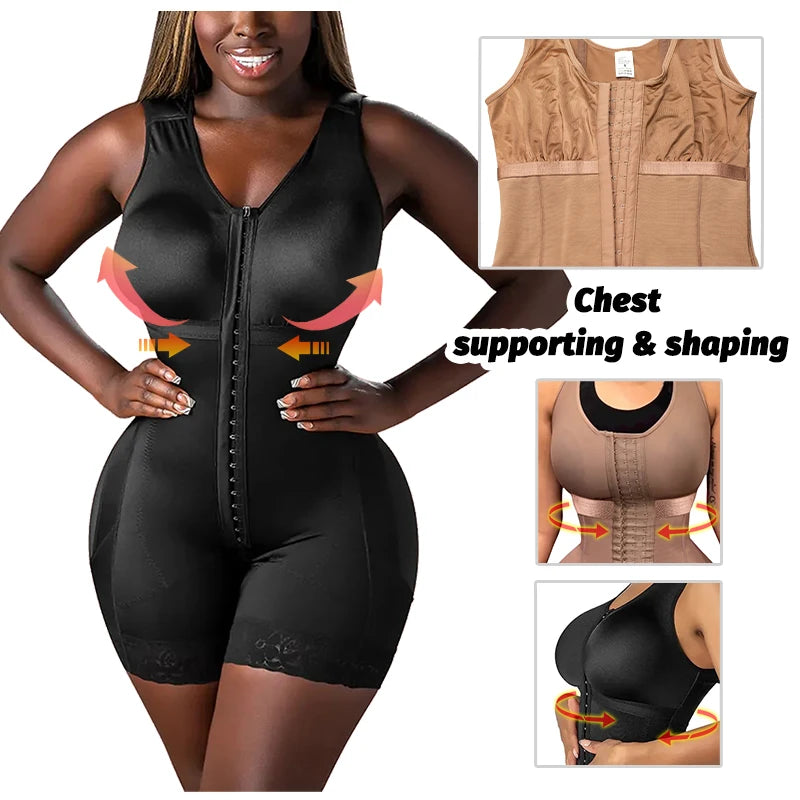 Colombian Fajas Shapewear Tummy Control Girdles Slimming Body Shaper Seamless Bodysuit Invisible Sculpting Sheath Women Slim Fit