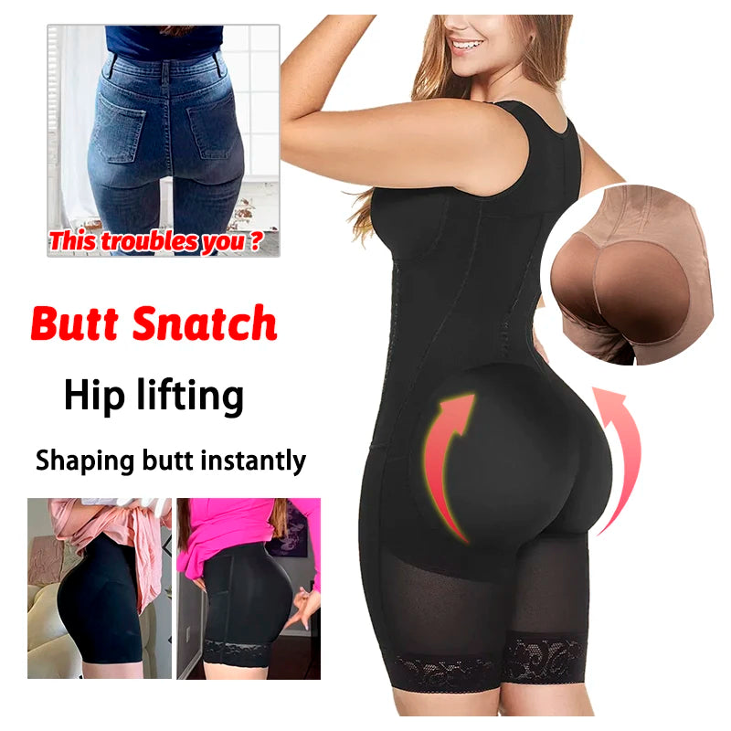 Colombian Fajas Shapewear Tummy Control Girdles Slimming Body Shaper Seamless Bodysuit Invisible Sculpting Sheath Women Slim Fit